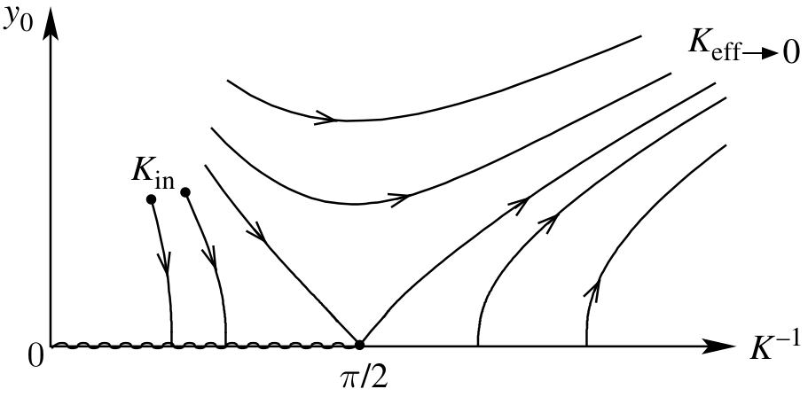 Renormalization group flows of the Coulomb gas system.